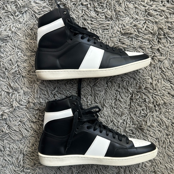 Saint Laurent Signature Court Classic SL/10H Leather high top sneakers - Picture 1 of 7